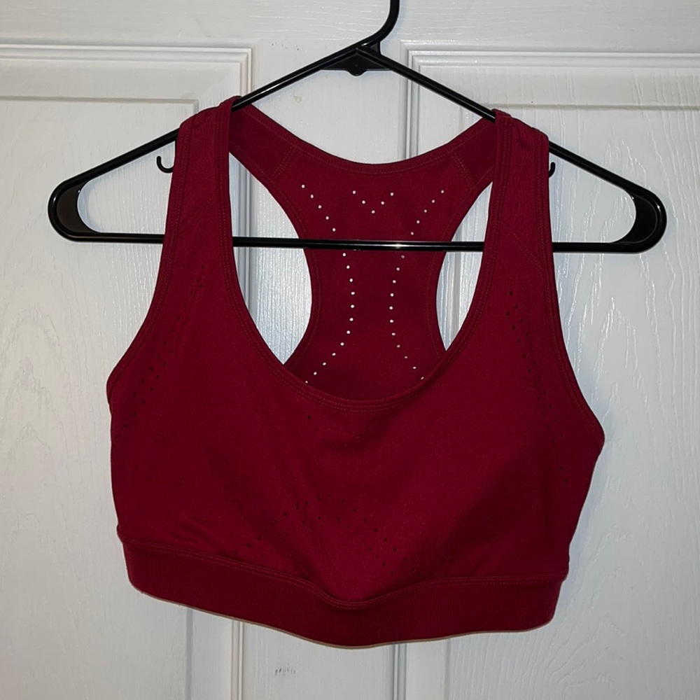 JoyLab red/wine small sports bra